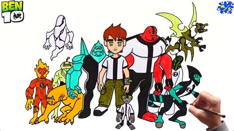 how to draw ben 10 ultimate alien